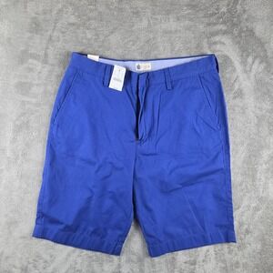 NWT J Crew Rivington Chino Shorts Blue Mens 32 Cotton Khaki Preppy Chino